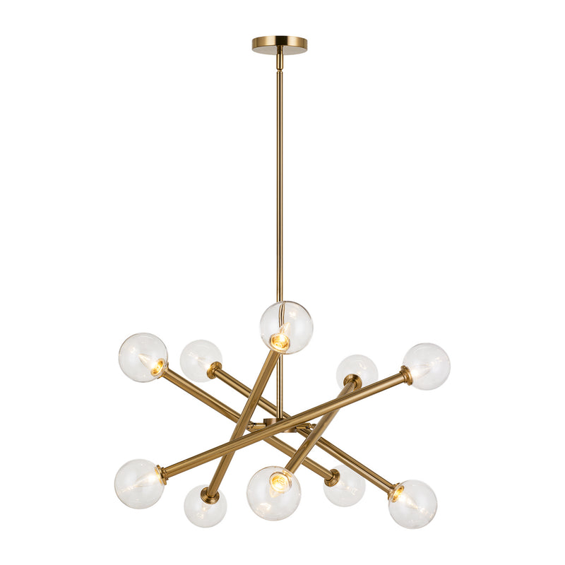 Matteo Lighting C64610AGCL Pendant, Aged Gold Brass Finish - LightingWellCo