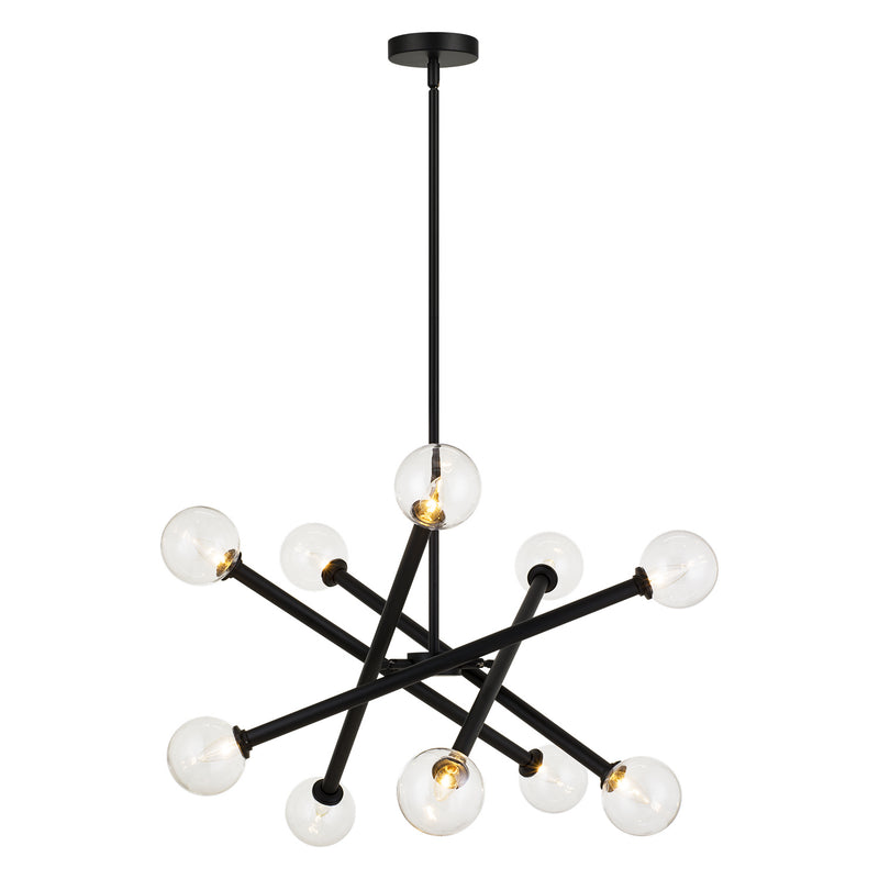 Matteo Lighting C64610BKCL Pendant, Black Finish - LightingWellCo