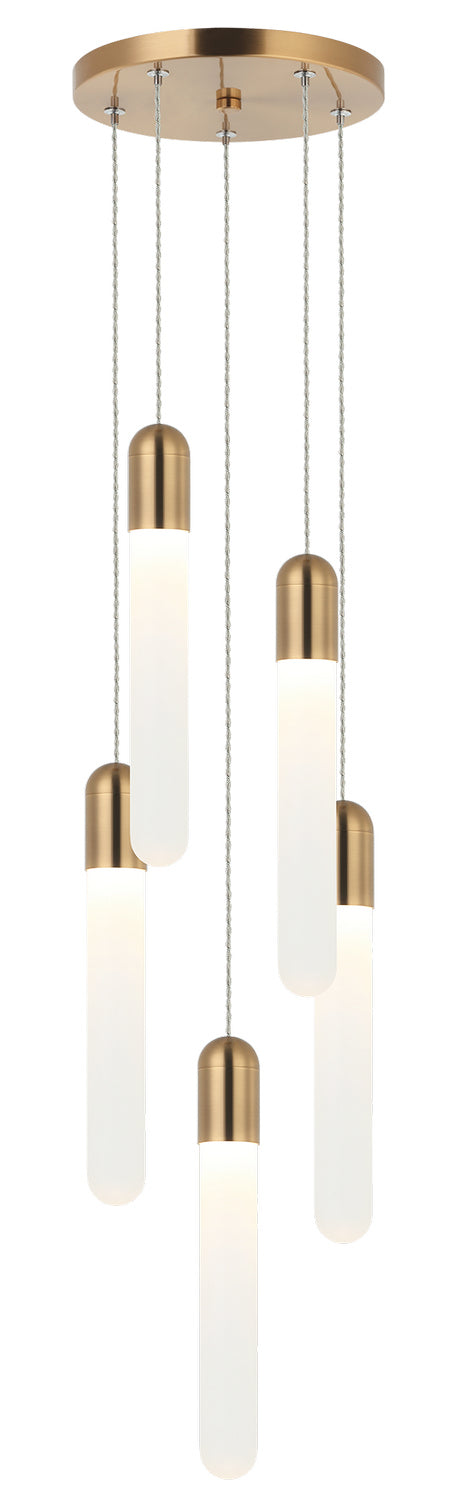 Matteo Lighting C65805AG Pendant, Aged Gold Brass Finish - LightingWellCo