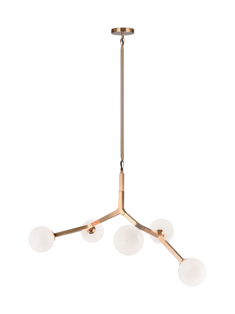 Matteo Lighting C81515AGOP Pendant, Aged Gold Brass Finish - LightingWellCo