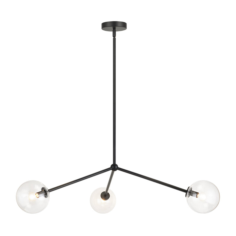 Matteo Lighting C81703BKCL Pendant, Black Finish - LightingWellCo