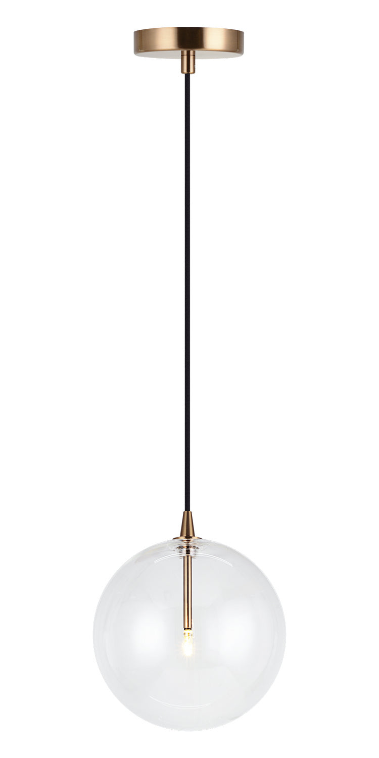 Matteo Lighting C81811AGCL Pendant, Aged Gold Brass Finish - LightingWellCo