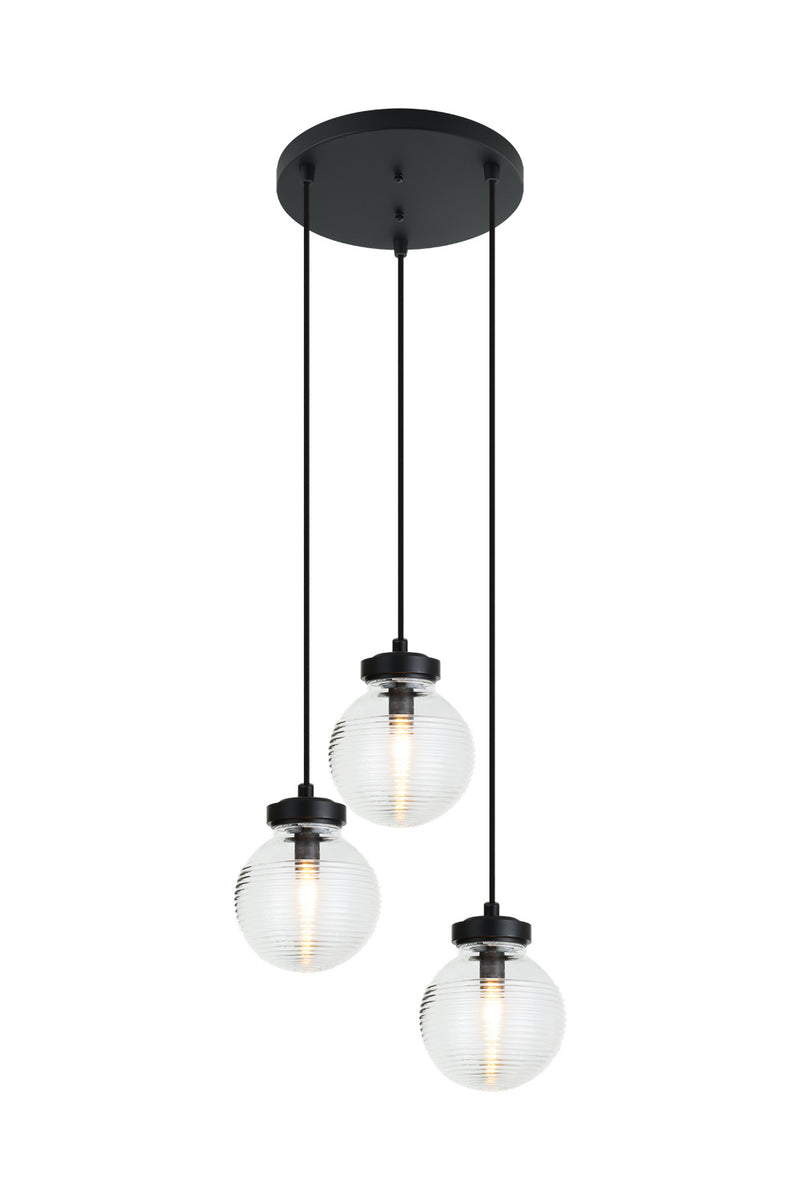 Matteo Lighting C84003MBCL Pendant, Matte Black Finish - LightingWellCo