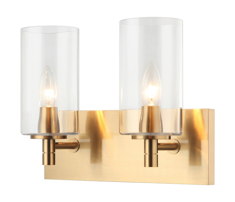 Matteo Lighting S04902AGCL Wall Sconce, Aged Gold Brass Finish - LightingWellCo