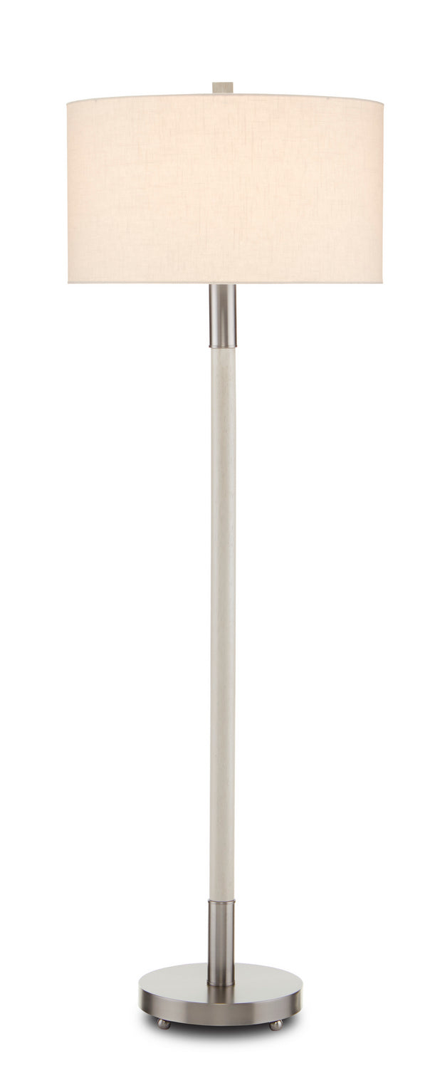 Currey and Company 8000-0096 One Light Floor Lamp, Gray Salt/Pewter Finish-LightingWellCo