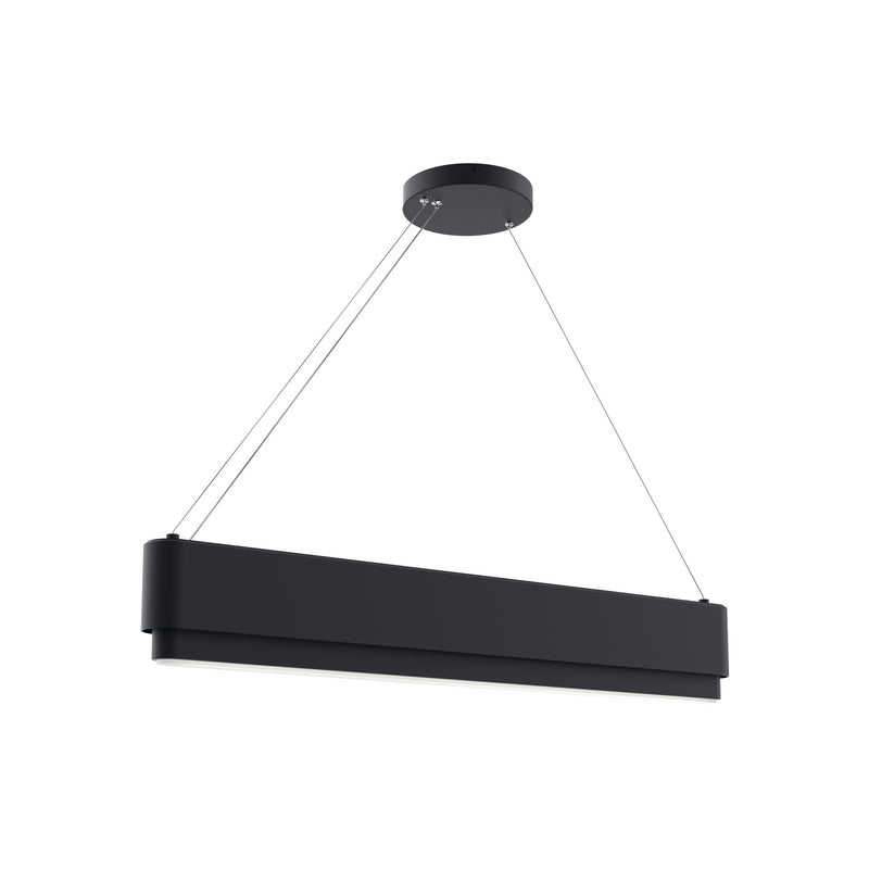 Kichler 84316MBK LED Linear Chandelier, Matte Black Finish-LightingWellCo