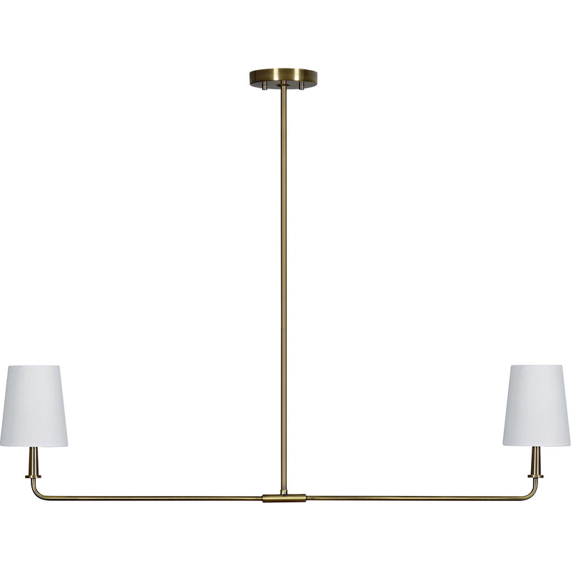 Renwil LPC4408 Two Light Ceiling Fixture, Antique Brushed Brass Finish-LightingWellCo