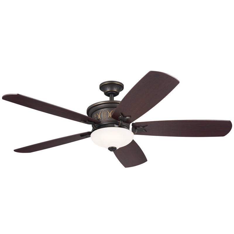 Kichler 300325OZ 56``Ceiling Fan, Olde Bronze w/ Gold Highlights Finish-LightingWellCo