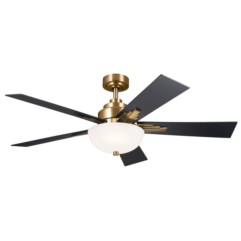 Kichler 300345BNB 52``Ceiling Fan, Brushed Natural Brass Finish-LightingWellCo