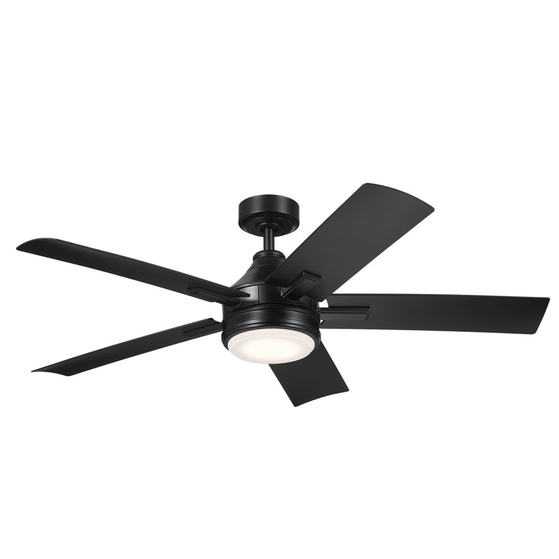 Kichler 310075SBK 52``Ceiling Fan, Satin Black Finish-LightingWellCo