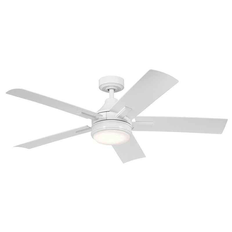 Kichler 310075WH 52``Ceiling Fan, White Finish-LightingWellCo