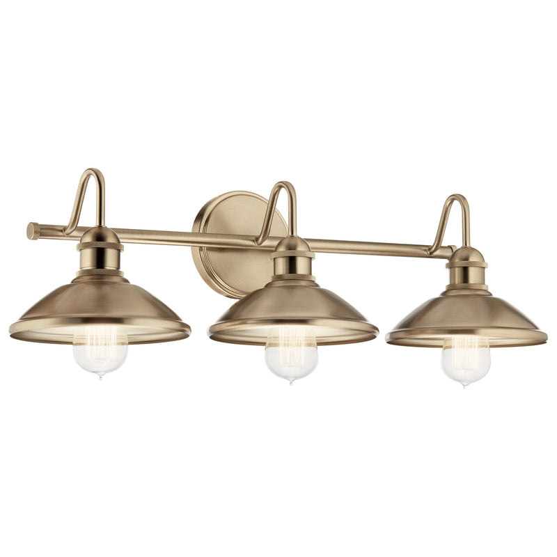 Kichler 45945CPZ Three Light Bath, Champagne Bronze Finish-LightingWellCo