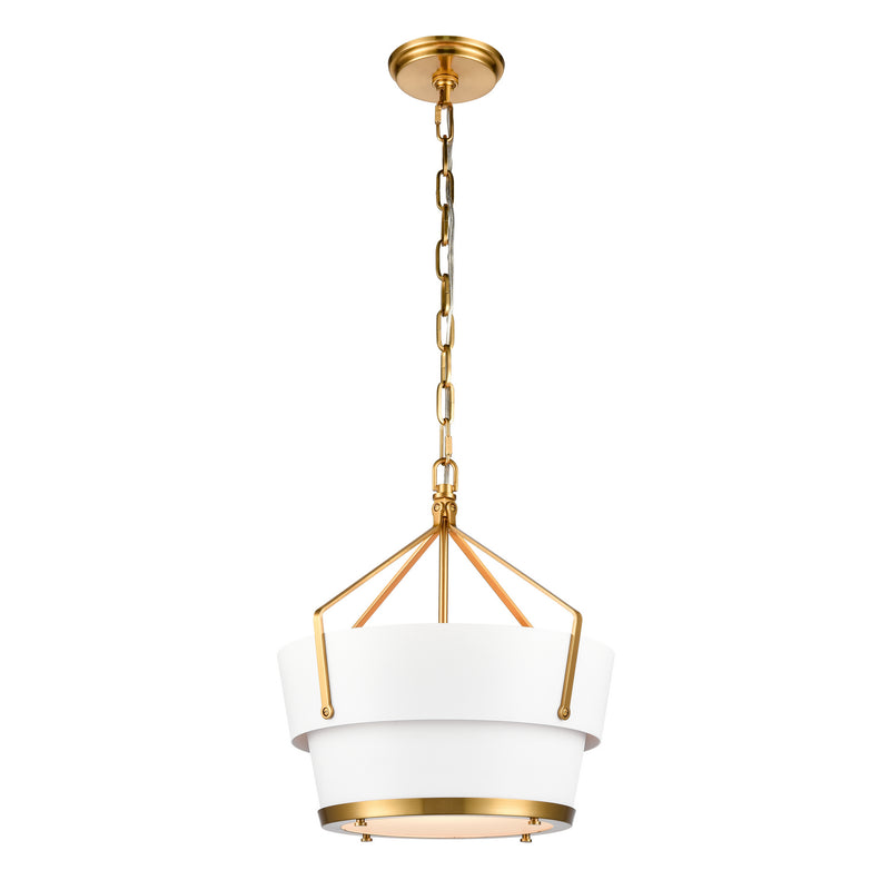 ELK Home 67826/1 One Light Pendant, Matte White Finish-LightingWellCo