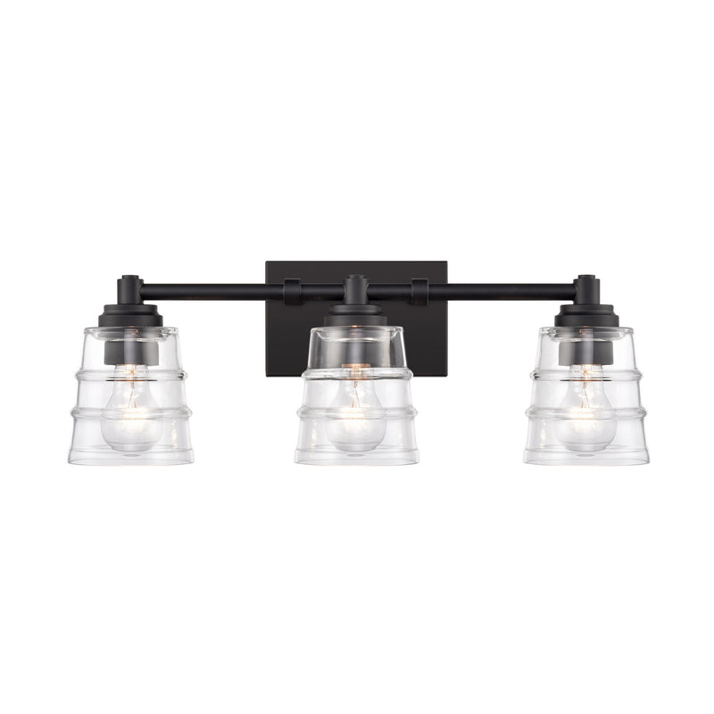 ELK Home 67982/3 Three Light Vanity, Matte Black Finish-LightingWellCo