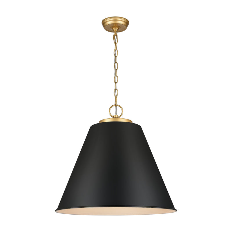 ELK Home 68165/3 Three Light Pendant, Matte Black Finish-LightingWellCo