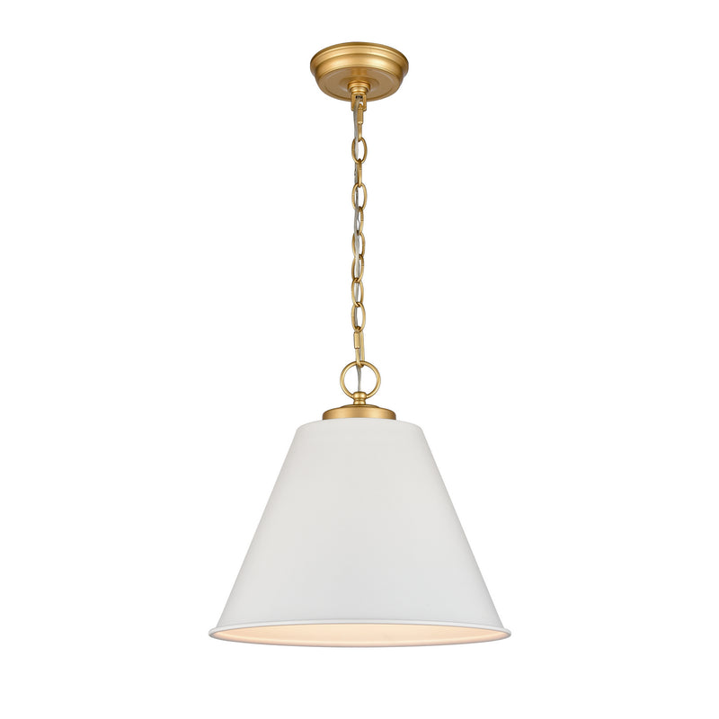 ELK Home 68174/1 One Light Pendant, Matte White Finish-LightingWellCo