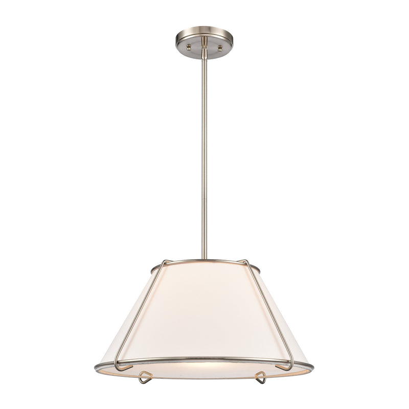 ELK Home 68254/1 One Light Pendant, Satin Nickel Finish-LightingWellCo