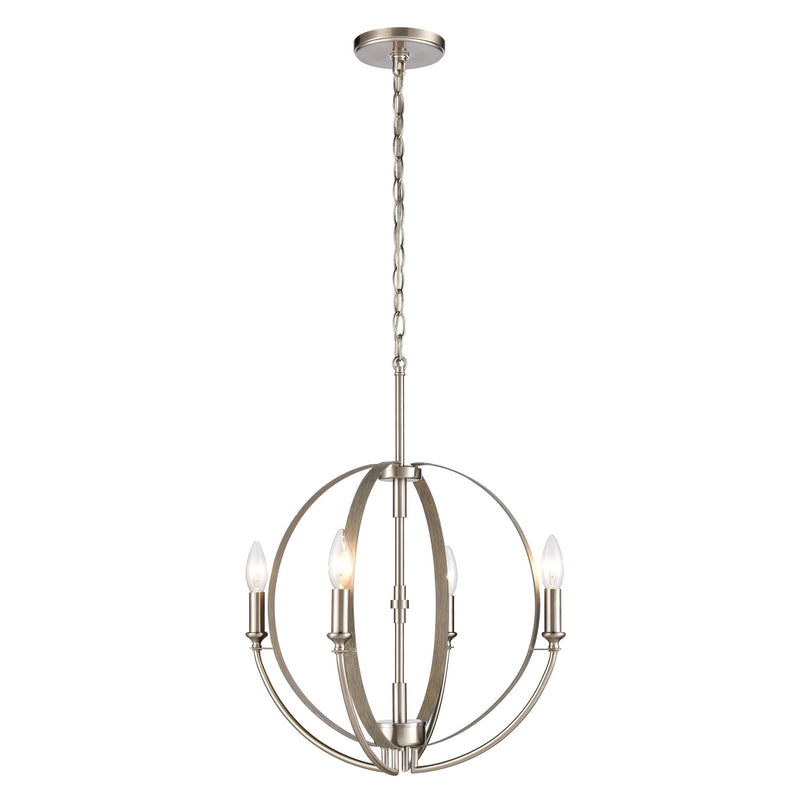 ELK Home 81465/4 Four Light Chandelier, Beechwood Finish-LightingWellCo