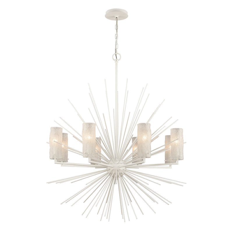 ELK Home 82088/8 Eight Light Chandelier, White Coral Finish-LightingWellCo