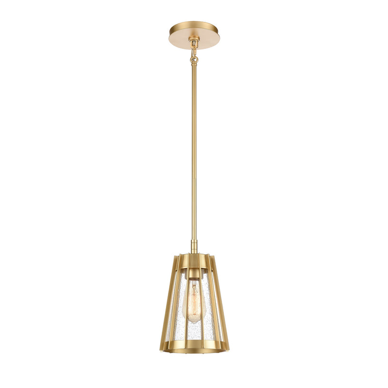 ELK Home 82104/1 One Light Mini Pendant, Champagne Gold Finish-LightingWellCo