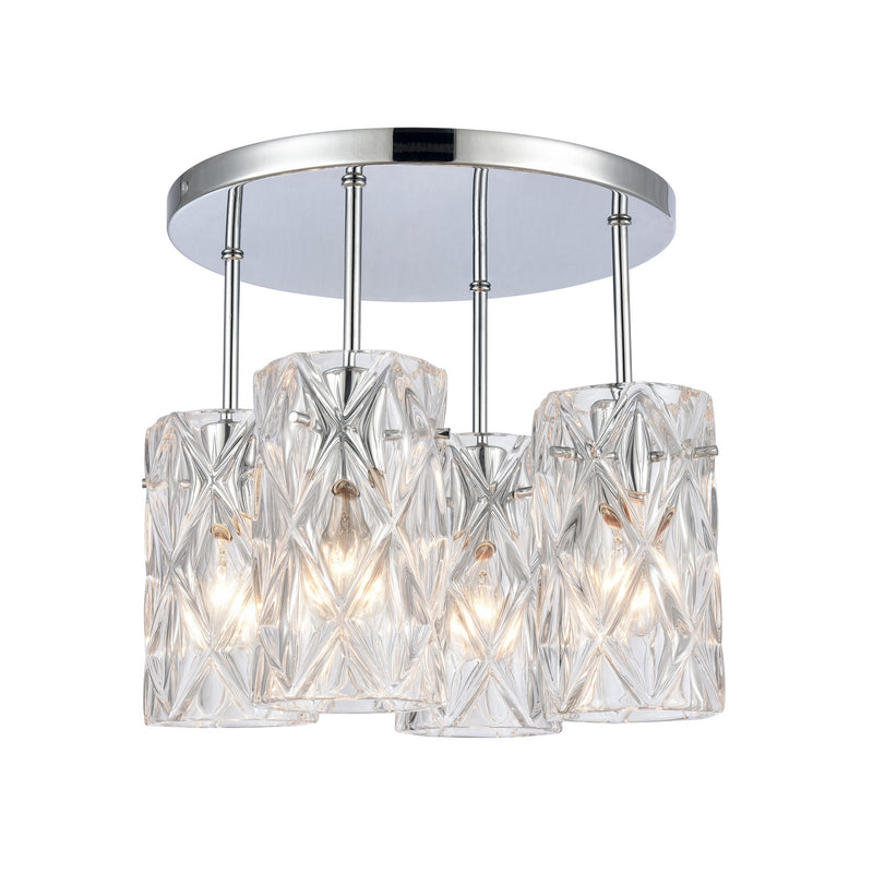 ELK Home 82197/4 Four Light Semi Flush Mount, Polished Chrome Finish-LightingWellCo