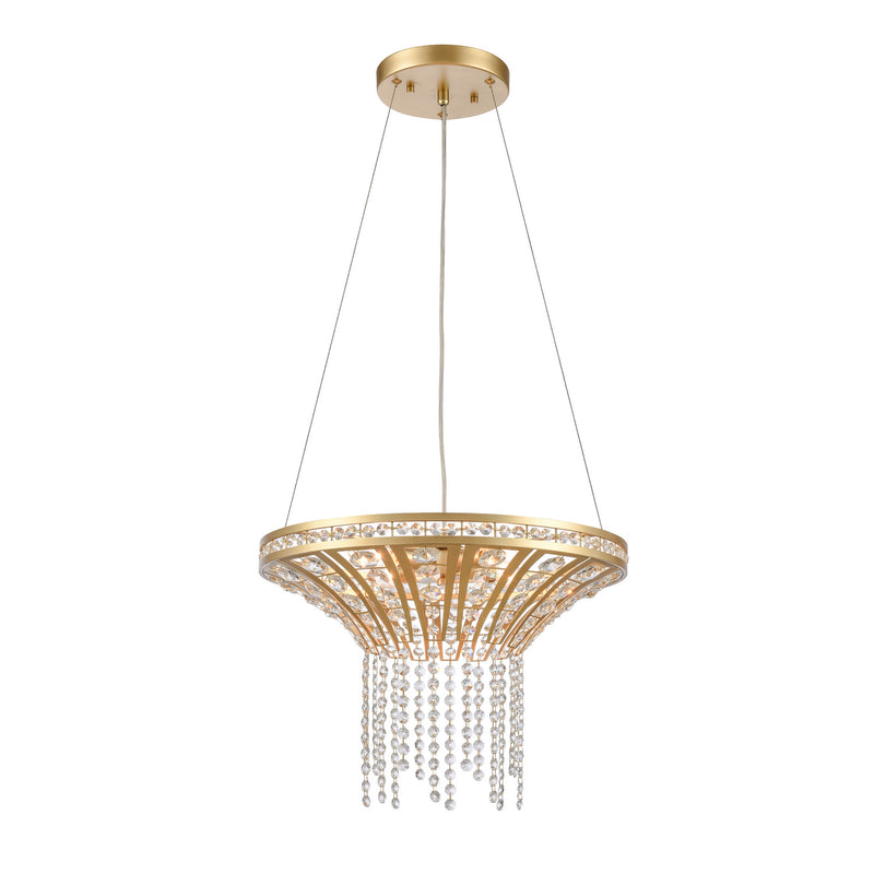 ELK Home 82227/4 Four Light Chandelier, Champagne Gold Finish-LightingWellCo