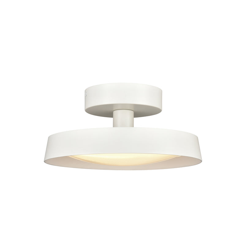 ELK Home 85064/LED LED Semi Flush Mount, Matte White Finish-LightingWellCo