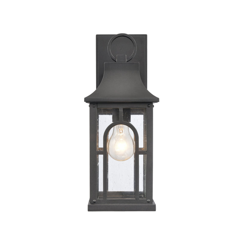 ELK Home 89602/1 One Light Wall Sconce, Textured Black Finish-LightingWellCo