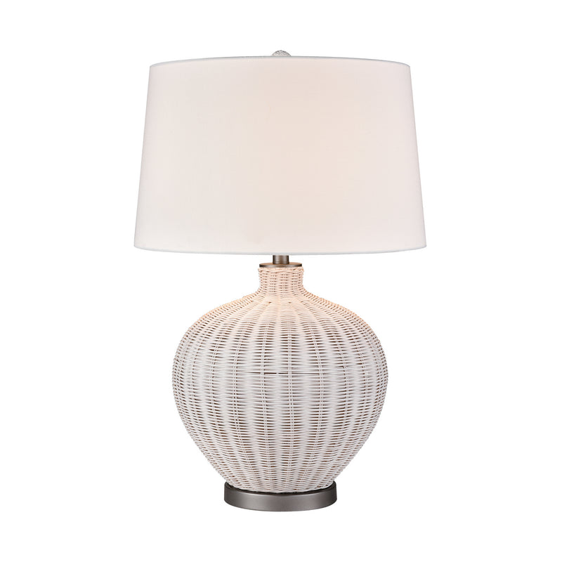 ELK Home H0019-10321 Table Lamp, White Finish-LightingWellCo