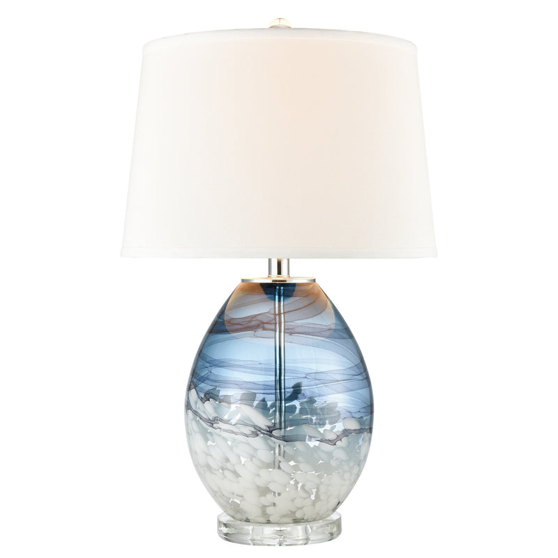 ELK Home H0019-7999 One Light Table Lamp, Blue Finish-LightingWellCo