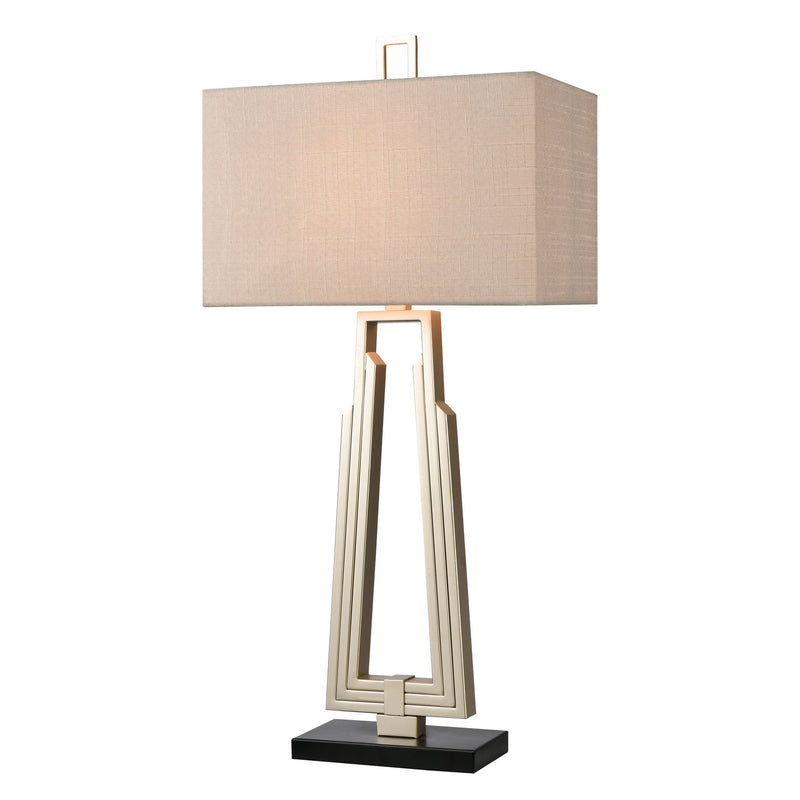 ELK Home H0019-8551 One Light Table Lamp, Champagne Silver Finish-LightingWellCo