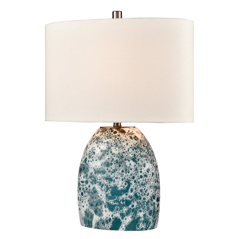 ELK Home H0019-8552 One Light Table Lamp, Blue Finish-LightingWellCo