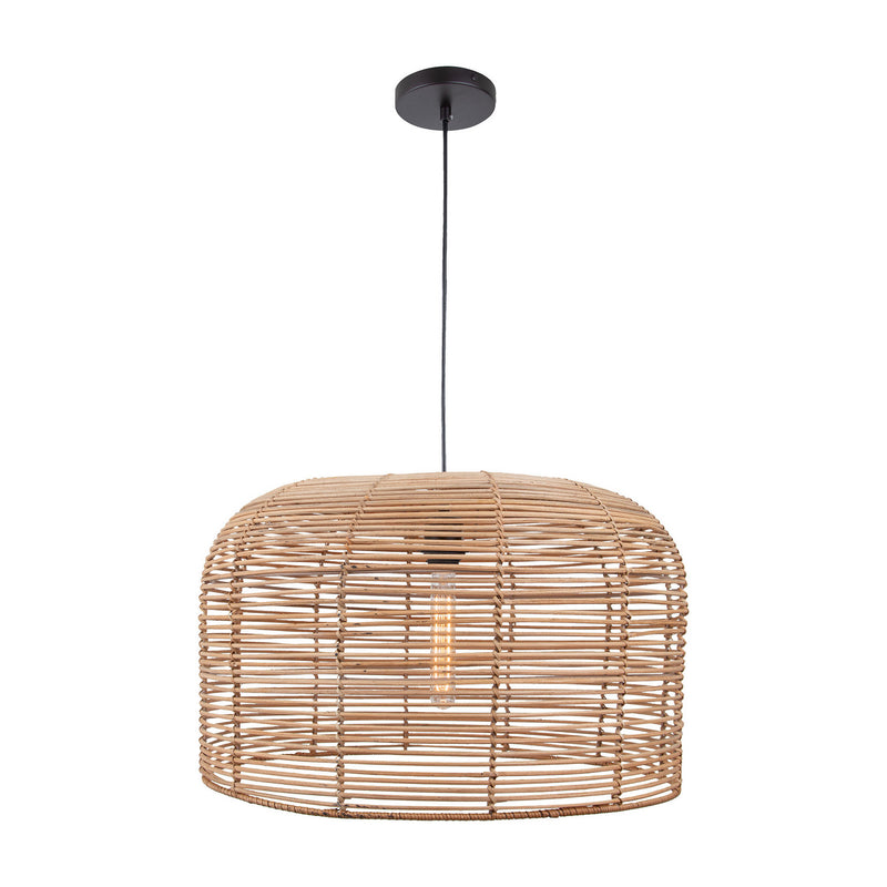 ELK Home H0118-8600 One Light Pendant, Natural Finish-LightingWellCo