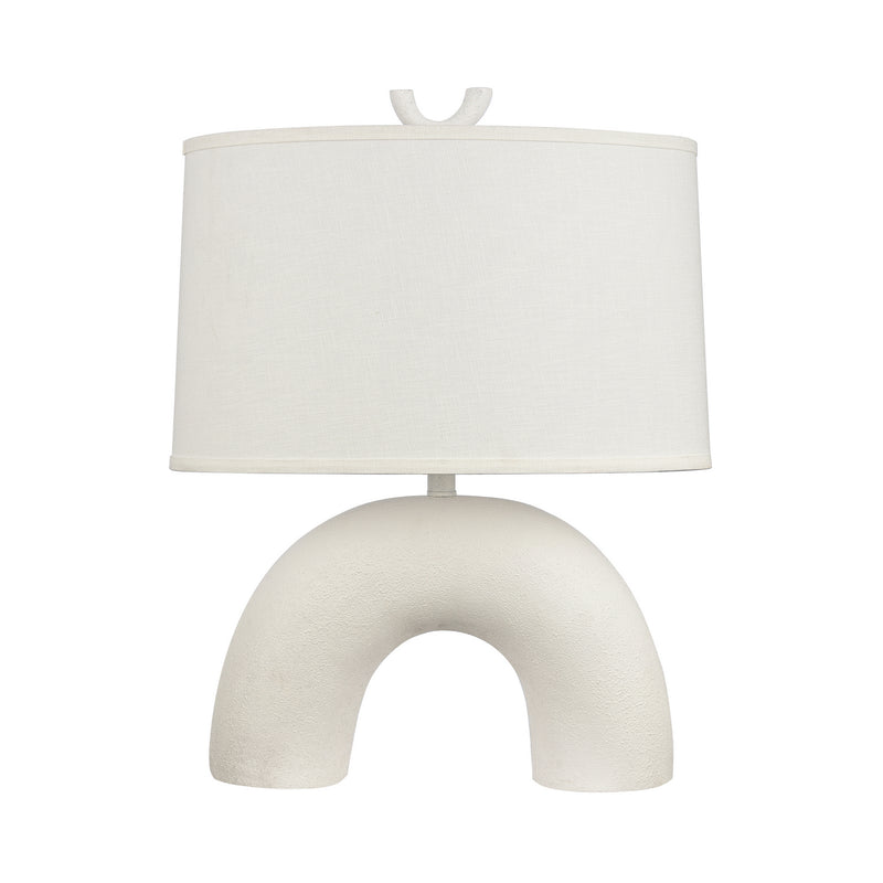 ELK Home H0019-9532 Table Lamp, Dry White Finish-LightingWellCo