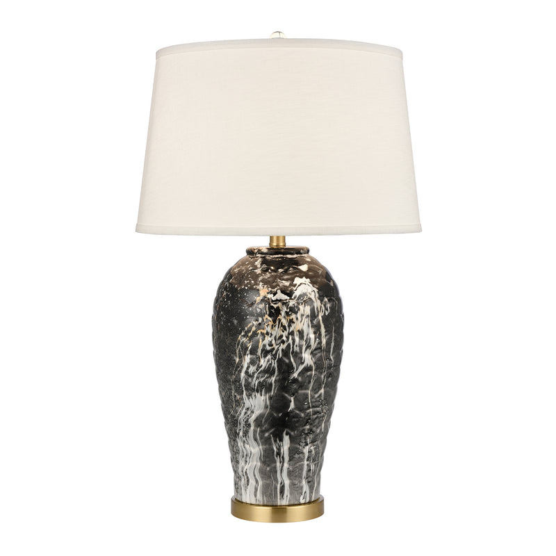 ELK Home H0019-9543 Table Lamp, Black Marbleized Finish-LightingWellCo