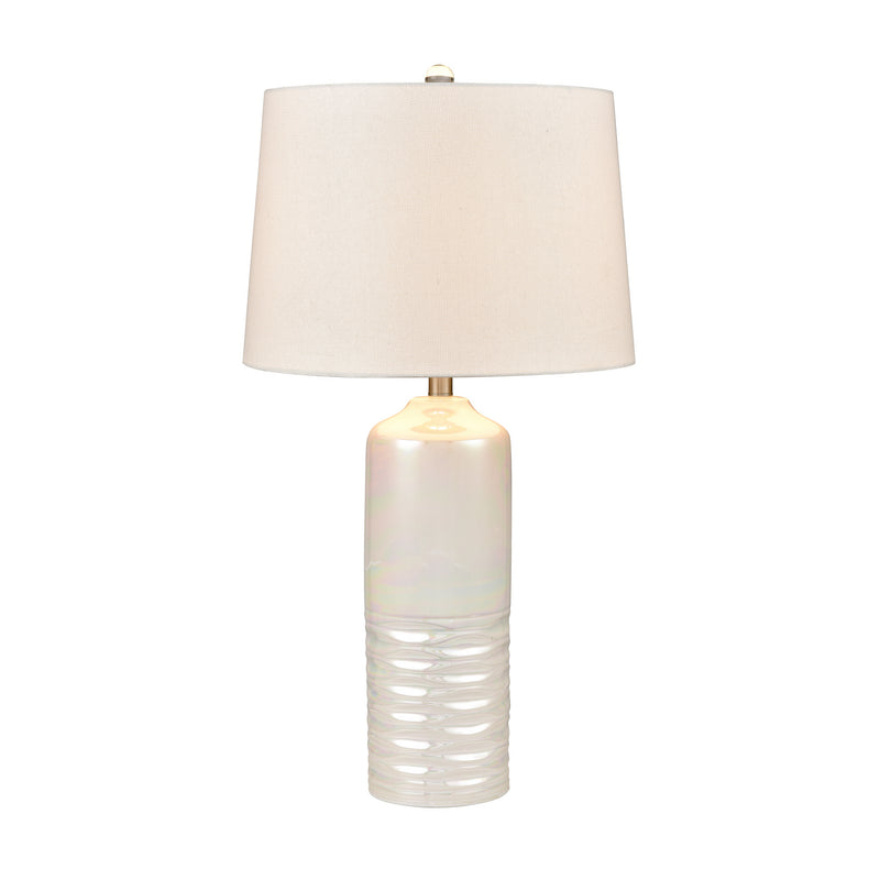 ELK Home S0019-9474 One Light Table Lamp, Pearl Finish-LightingWellCo