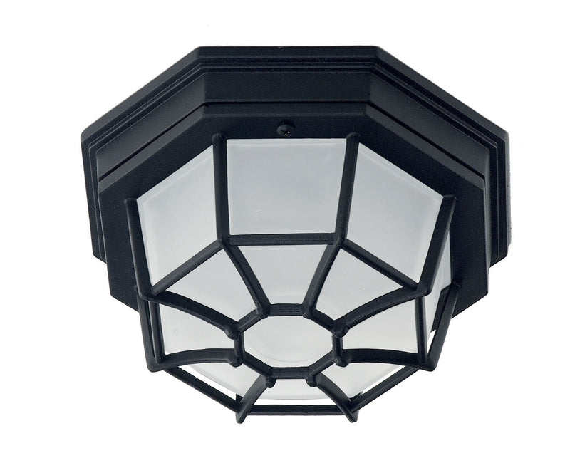 Savoy House 5-2066-BK One Light Outdoor Flush Mount, Black Finish LightingWellCo