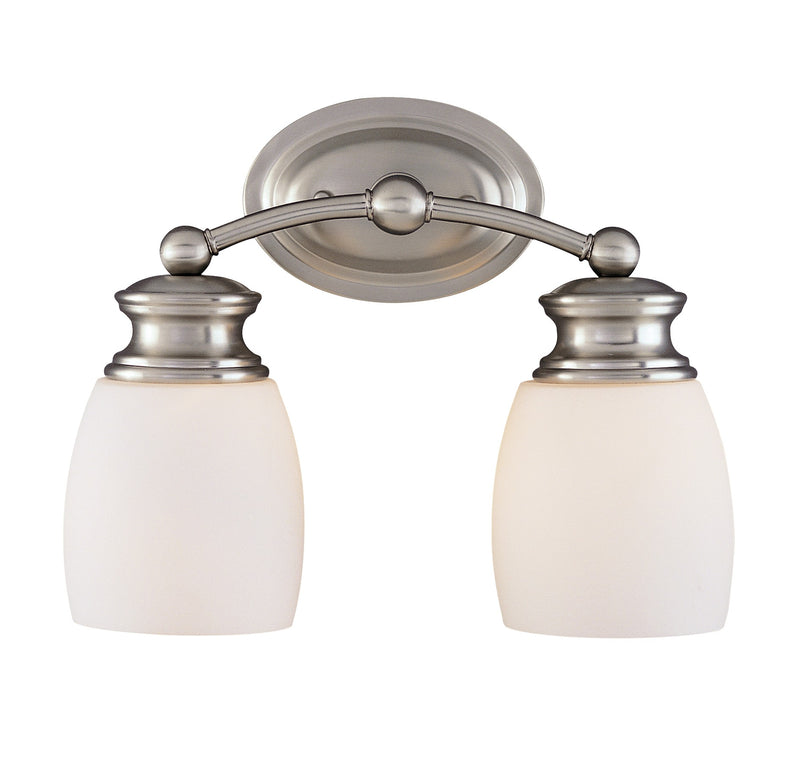 Savoy House Elise 8-9127-2-SN Two Light Bath Bar, Satin Nickel Finish - LightingWellCo