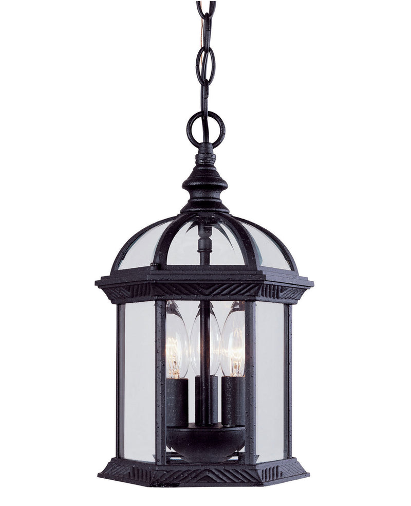 Savoy House 5-0635-BK Three Light Hanging Lantern, Textured Black Finish LightingWellCo