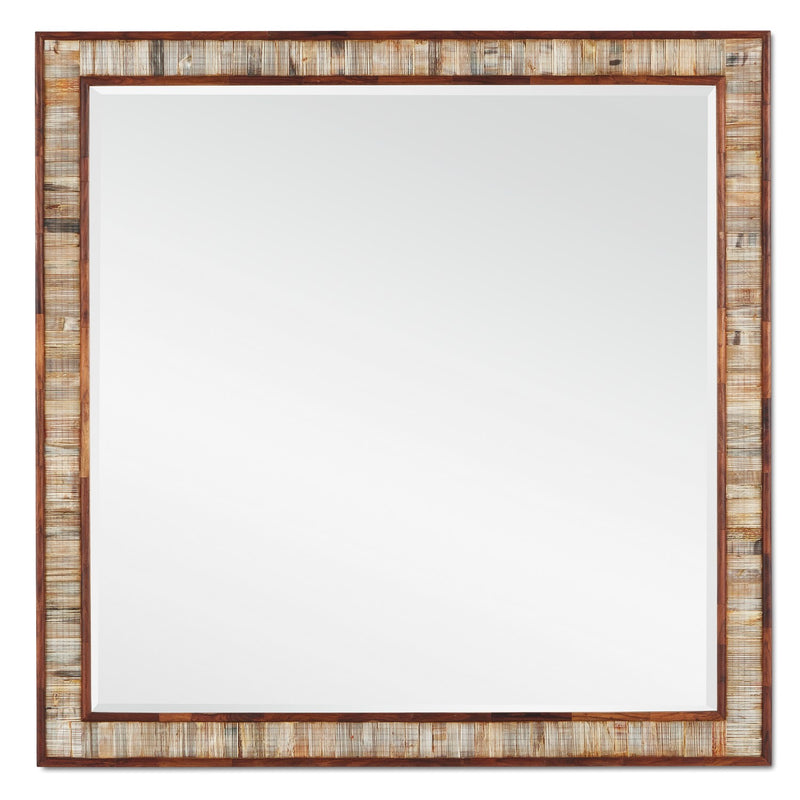 Currey and Company 1000-0135 Mirror, Chiseled Horn/Natural/Mirror Finish-LightingWellCo