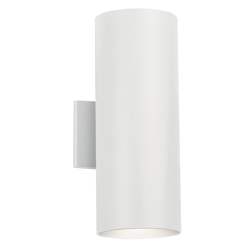 Kichler 9246WH Two Light Outdoor Wall Mount, White Finish - LightingWellCo