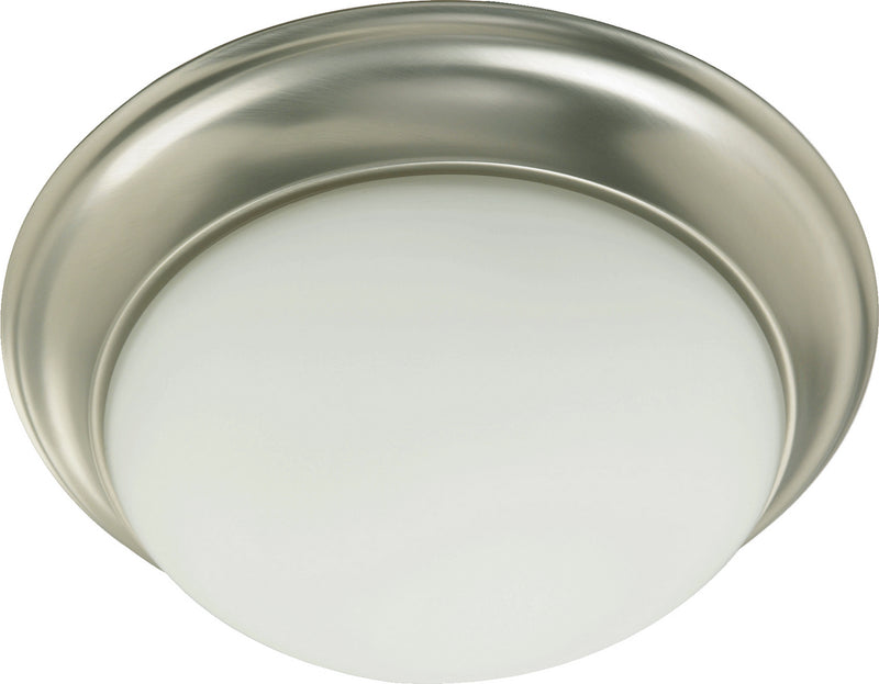 Quorum 3507-17-65 Three Light Ceiling Mount, Satin Nickel Finish - LightingWellCo