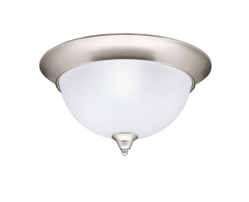 Kichler 8065NI Three Light Flush Mount, Brushed Nickel Finish - LightingWellCo