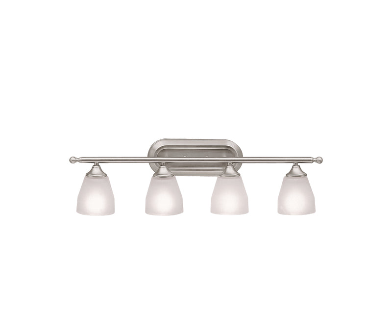 Kichler 5449NI Four Light Bath, Brushed Nickel Finish - LightingWellCo