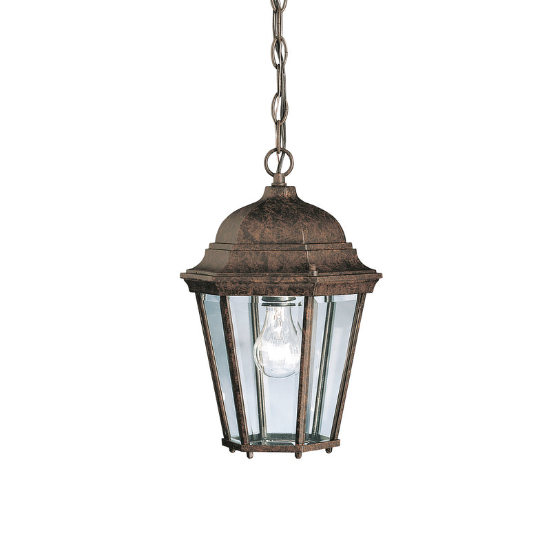 Kichler 9805TZ One Light Outdoor Pendant, Tannery Bronze Finish - LightingWellCo