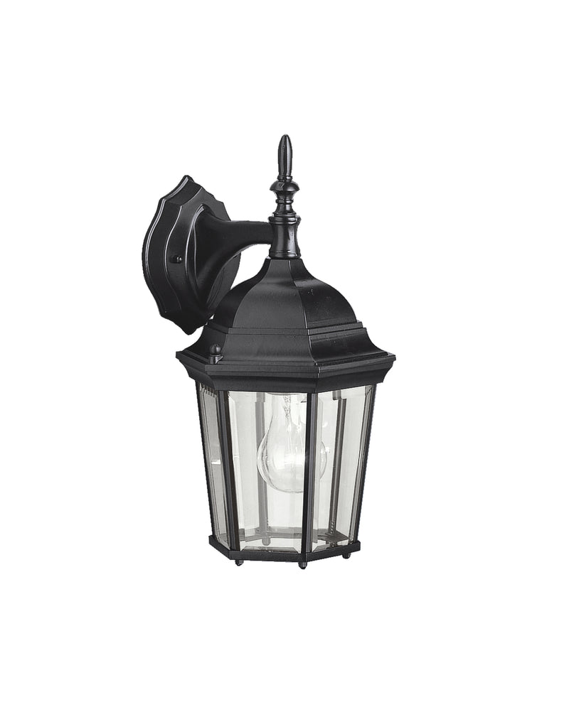 Kichler 9650BK One Light Outdoor Wall Mount, Black Finish - LightingWellCo