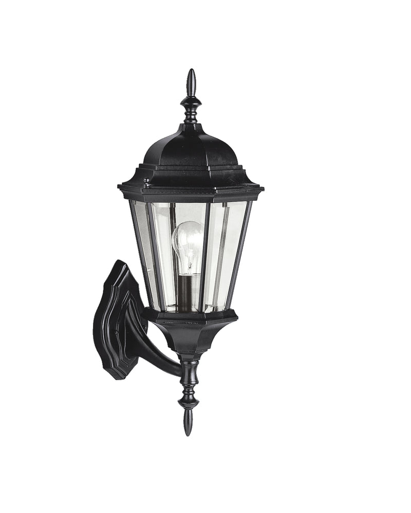 Kichler 9653BK One Light Outdoor Wall Mount, Black Finish - LightingWellCo