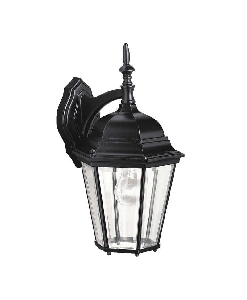 Kichler 9655BK One Light Outdoor Wall Mount, Black Finish - LightingWellCo