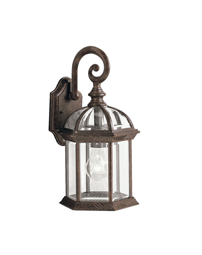 Kichler 9735TZ One Light Outdoor Wall Mount, Tannery Bronze Finish - LightingWellCo