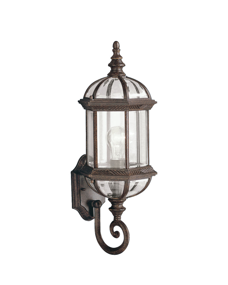 Kichler 9736TZ One Light Outdoor Wall Mount, Tannery Bronze Finish - LightingWellCo